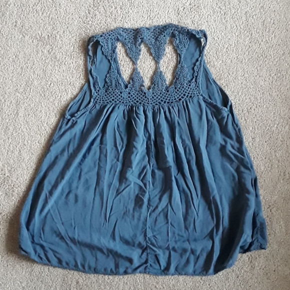 💡Beautiful blue tank top from italy - Picture 2 of 3